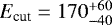 $E_{\textrm{cut}}=170^{&#x002B;60}_{-40}$