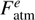 $ \textstyle F_\mathrm{atm}^e $