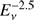$ \textstyle E_v^{-2.5} $