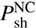 $ P_\mathrm{sh}^\mathrm{NC} $