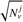 $ \sqrt{N_v^j} $
