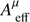 $ A_\mathrm{eff}^\mu $