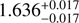 $ 1.636_{-0.017}^{+0.017} $