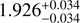 $ 1.926_{-0.034}^{+0.034} $