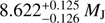 $ 8.622_{-0.126}^{+0.125}\;M_\mathrm J $