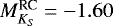 $M^{\textrm{RC}}_{K_S} = -1.60$