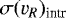 $\sigma(v_R)_{\textrm{intr}}$