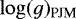 $\log(g)_{\textrm{PJM}}$