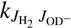 $ {k_{J_{{\mathrm{H}}_2}}}\;{J_{{\mathrm{OD}}^ - }} $
