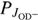 ${P_{J_{\mathrm{OD}^ -}}} $