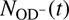 $ {N_{{\mathrm{OD}}^ - }}(t) $
