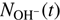 $ {N_{{\mathrm{OH}}^ -}}(t) $