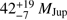 $ 42_{-7}^{+19}M_\mathrm{Jup} $