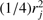 $ (1/4)r_j^2 $