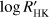 $ \log R_\text{HK}^' $