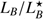 $ L_B/L_B^\star $