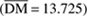 $ \overline{\text{DM}} $