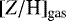 $[Z/\textrm{H}]_{\textrm{gas}}$