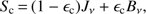 $ {{S}_{\text{c}}}=(1-{{\epsilon }_{\text{c}}}){{J}_{v}}+{{\epsilon }_{\text{c}}}{{B}_{v}}, $