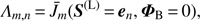 ${\Lambda _{m, n}} = {\bar J_m}({S^{({\rm{L}})}} = {e_n},\,{\Phi _{\rm{B}}} = 0), $