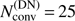 $ N_{\rm conv}^{\rm (DN)}\,{=}\, 25 $