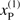 $ x_{\rm P}^{(1)} $