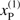 $ x_{\rm P}^{(1)} $