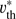 $ \upsilon _{\text{th}}^{*} $