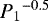 ${P_1}^{-0.5}$