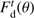 $ F^t_\text{d}(\theta ) $