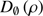 $ D_{\emptyset }\left({\rho }\right) $