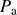 $ P_\text{a} $