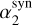 $ \alpha_2^\text{syn} $