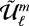 $\tilde{\cal U}_{\ell}^m$
