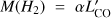 $ M{(H_2)}=\alpha L_\text{CO}^' $