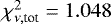 $\chi^2_{\nu, \textrm{tot}}=1.048$