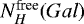 $N_H^{\textrm{free}}(Gal)$