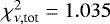 $\chi^2_{\nu,\textrm{tot}}=1.035$