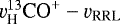 $\varv_{\textrm{H}}^{13}\textrm{CO}^{&#x002B;} - \varv_{\textrm{RRL}}$