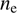 $ n_\mathrm{e} $