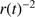$ r(t)^{-2} $