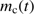 $ m_\mathrm{c}(t) $