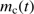 $ m_\mathrm{c}(t) $