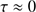 $ \tau \approx 0 $