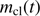 $ m_\mathrm{{cl}}(t) $