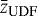 $\bar{z}_{\textrm{UDF}}$