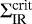 ${\mathrm{\Sigma}}_{\textrm{IR}}^{\textrm{crit}}$