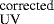 $_{\textrm{UV}}^{\textrm{corrected}}$