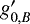 $\textit{g}^{\prime}_{0, B}$