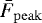 $\bar{F}_{\mathrm{peak}}$